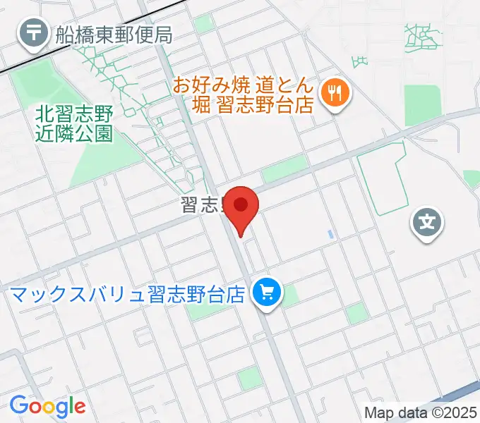 伊藤楽器 ピアノシティ北習志野の地図