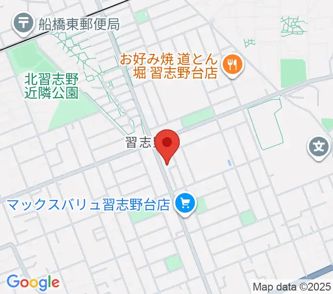 伊藤楽器 ピアノシティ北習志野の地図
