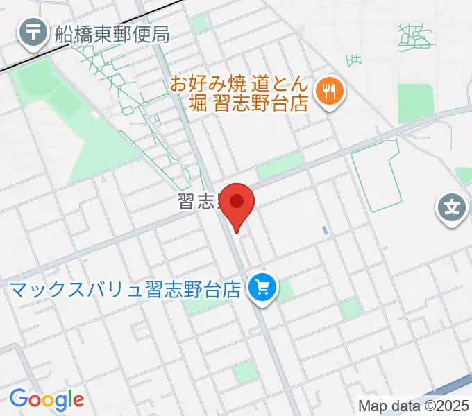 伊藤楽器 ピアノシティ北習志野の地図