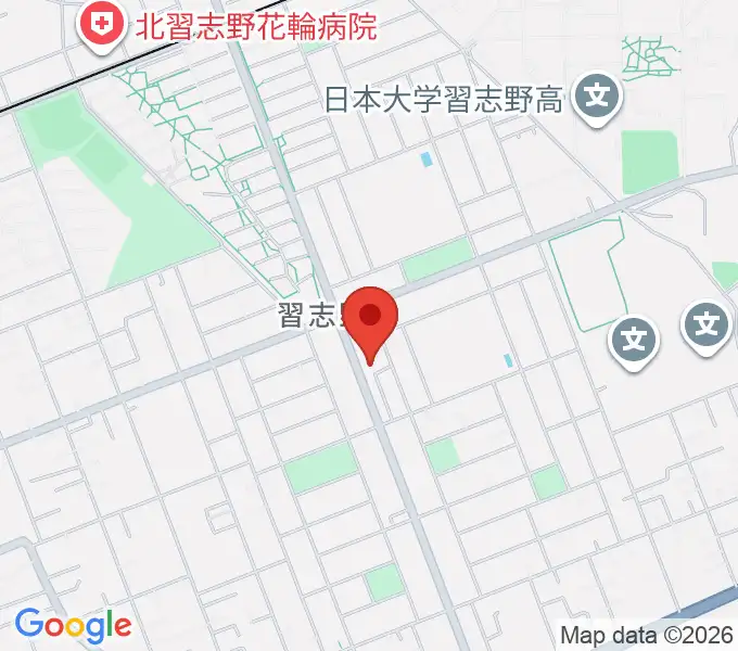 伊藤楽器 ピアノシティ北習志野の地図