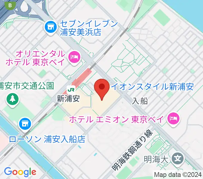 伊藤楽器 新浦安センターの地図