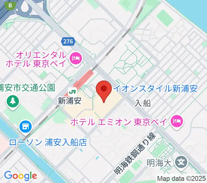 伊藤楽器 新浦安センターの地図