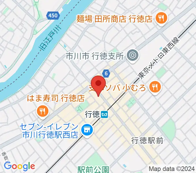 伊藤楽器 行徳センターの地図