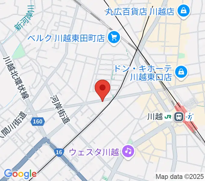 川越DEPARTUREの地図
