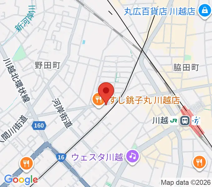 川越DEPARTUREの地図