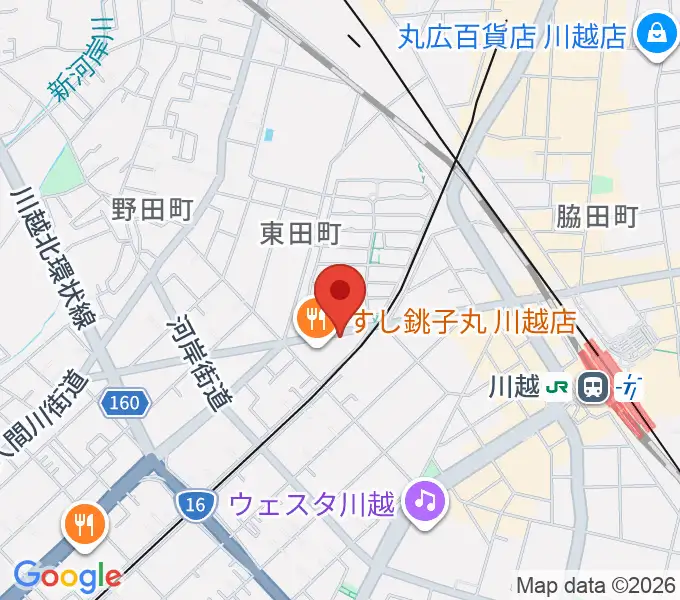 川越DEPARTUREの地図