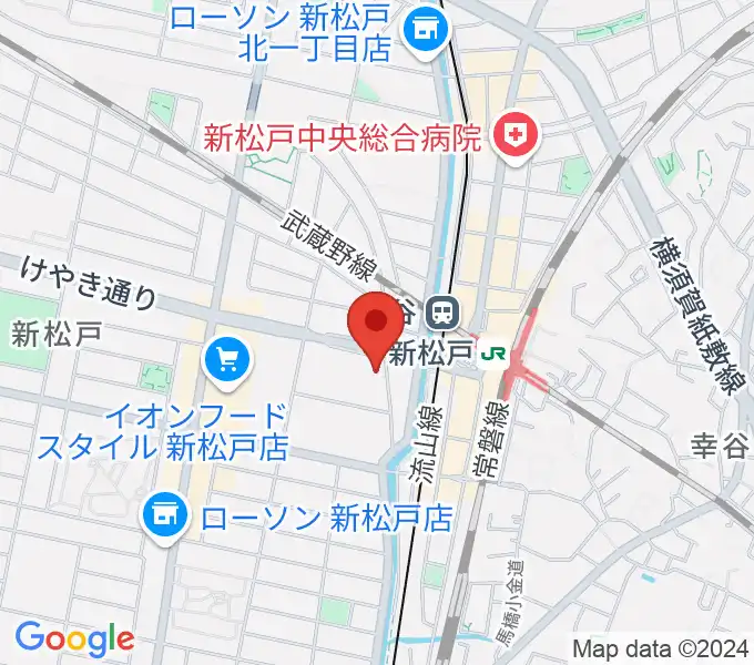 伊藤楽器 新松戸センターの地図