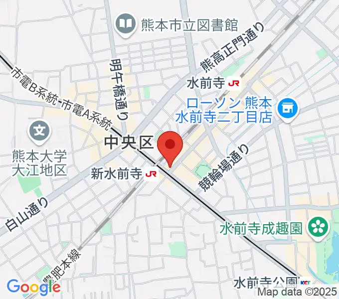 ムラヤマレコード水前寺本店の地図