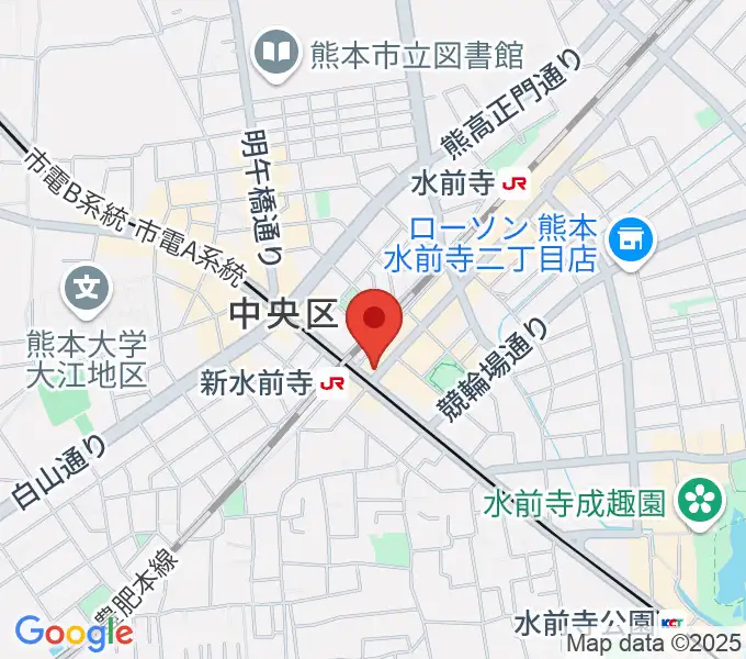 ムラヤマレコード水前寺本店の地図