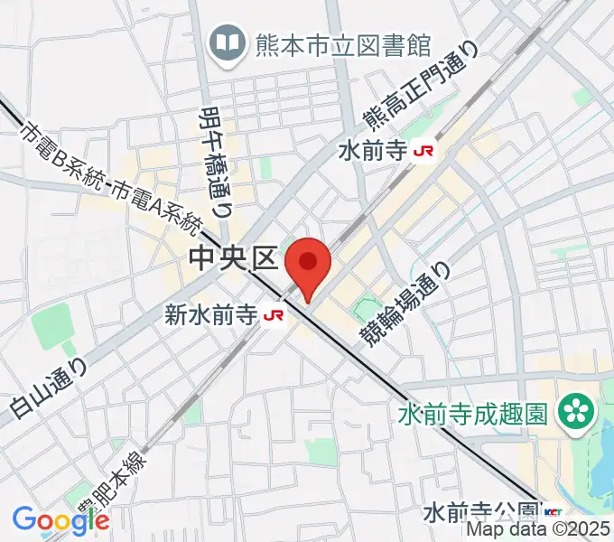 ムラヤマレコード水前寺本店の地図