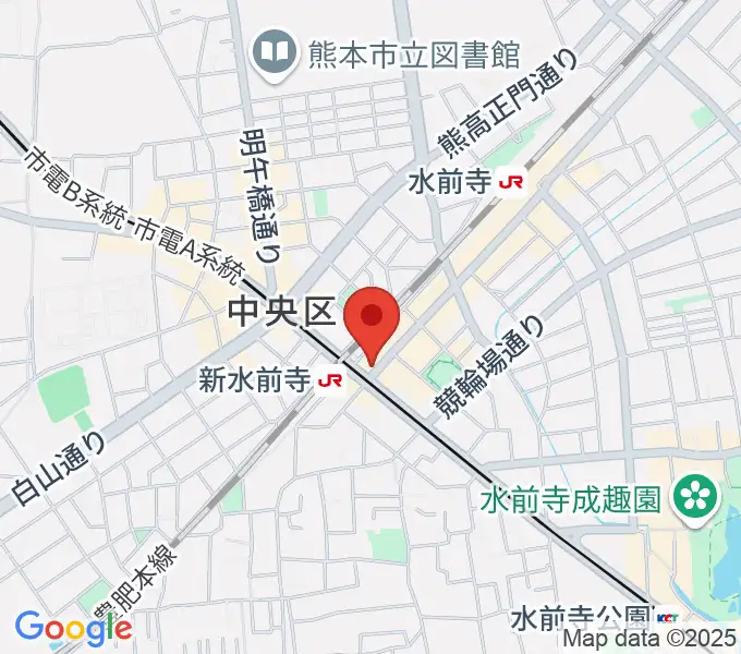 ムラヤマレコード水前寺本店の地図