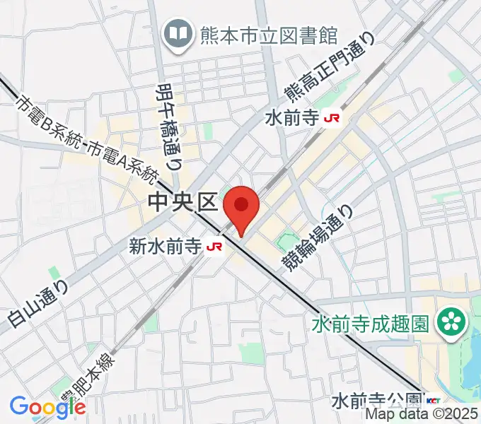 ムラヤマレコード水前寺本店の地図