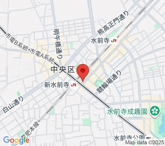 ムラヤマレコード水前寺本店の地図