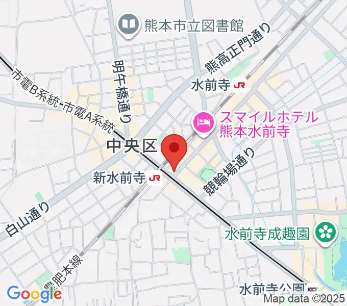 ムラヤマレコード水前寺本店の地図
