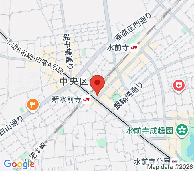 ムラヤマレコード水前寺本店の地図