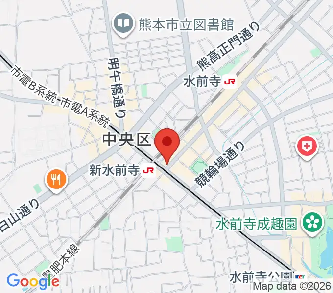 ムラヤマレコード水前寺本店の地図