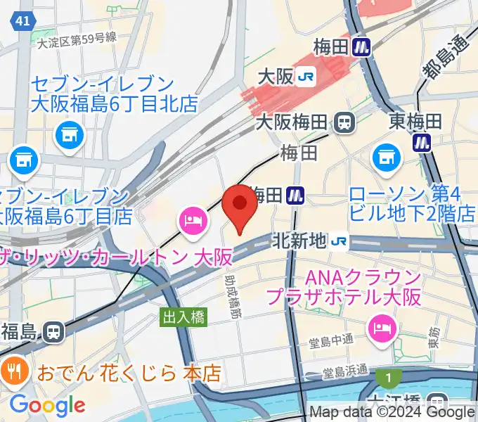 MIKIミュージックサロン西梅田ブリーゼブリーゼの地図