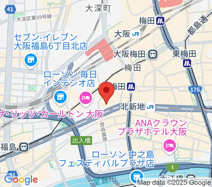 MIKIミュージックサロン西梅田ブリーゼブリーゼの地図