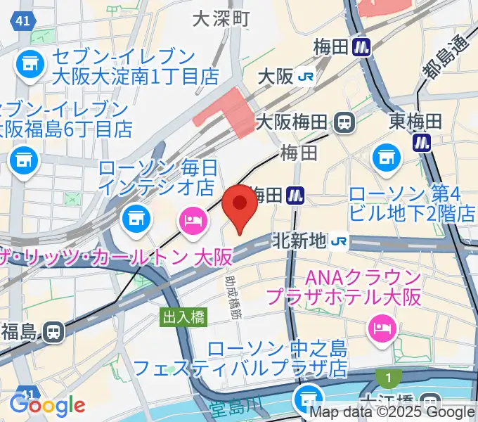 MIKIミュージックサロン西梅田ブリーゼブリーゼの地図