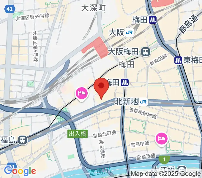 MIKIミュージックサロン西梅田ブリーゼブリーゼの地図