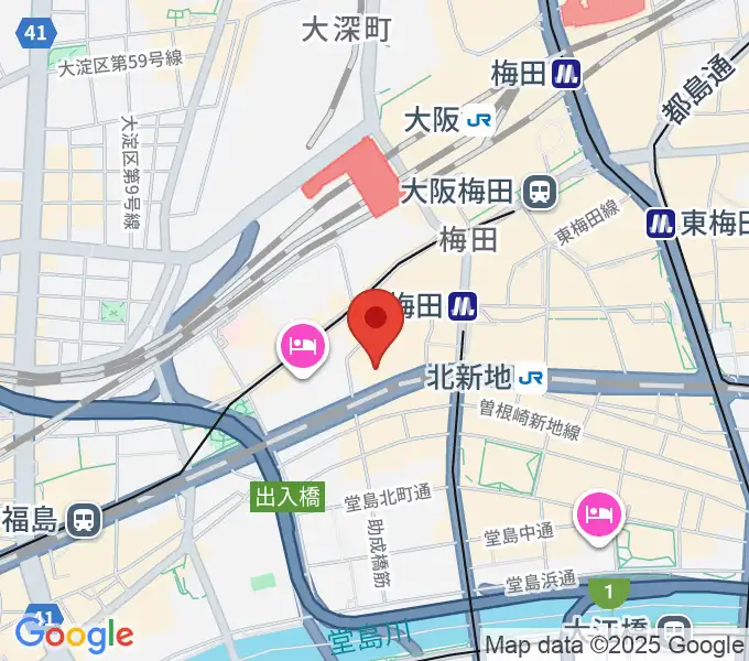 MIKIミュージックサロン西梅田ブリーゼブリーゼの地図
