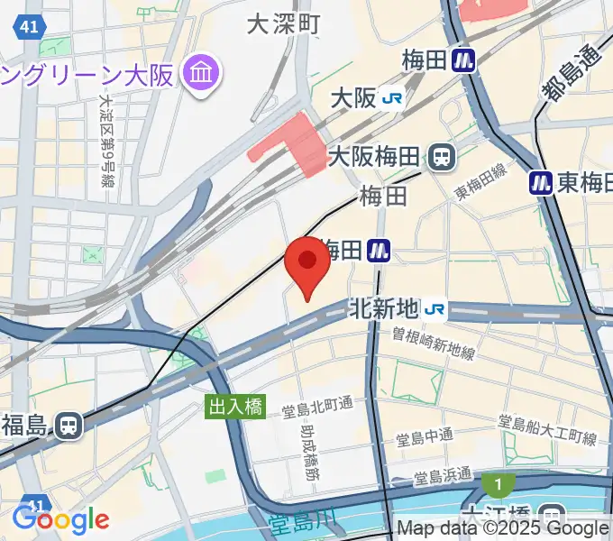 MIKIミュージックサロン西梅田ブリーゼブリーゼの地図