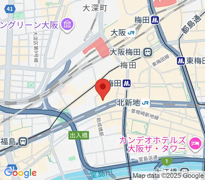 MIKIミュージックサロン西梅田ブリーゼブリーゼの地図