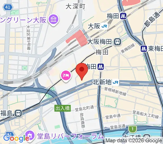 MIKIミュージックサロン西梅田ブリーゼブリーゼの地図