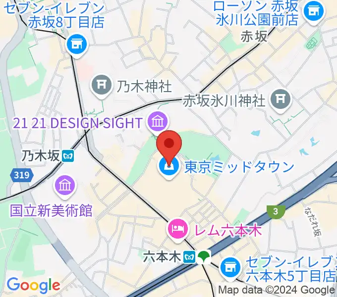 ビルボードライブ東京の地図