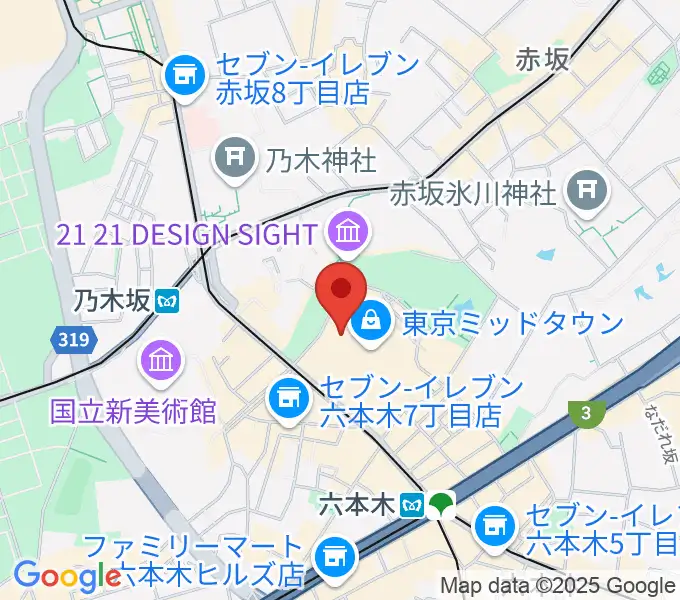 ビルボードライブ東京の地図