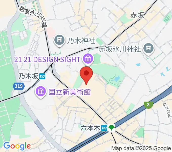 ビルボードライブ東京の地図