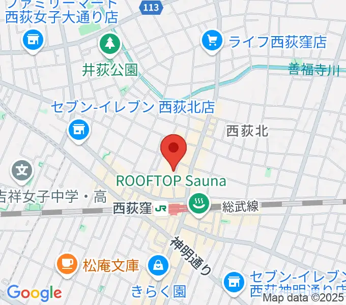 西荻窪テラの地図
