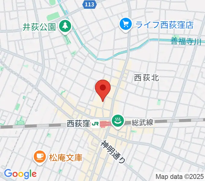 西荻窪テラの地図