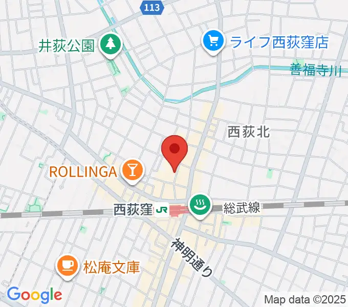 西荻窪テラの地図