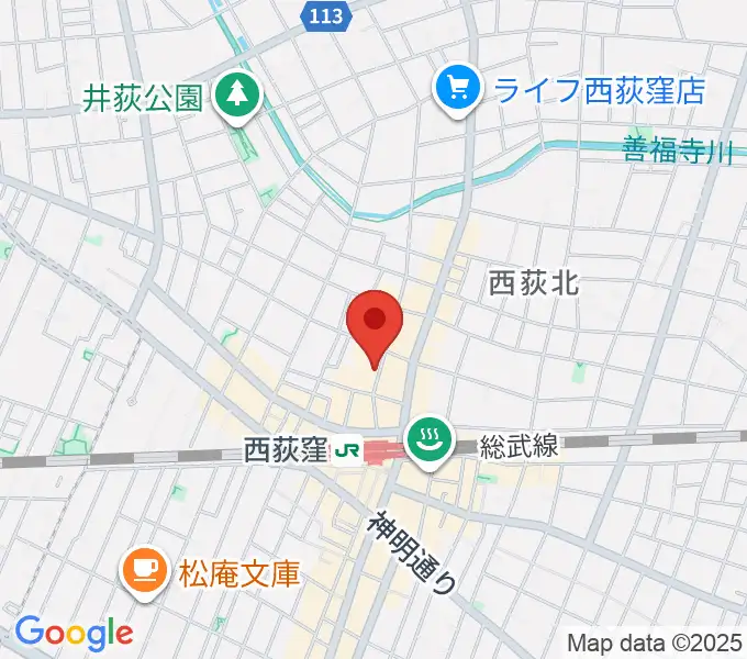 西荻窪テラの地図