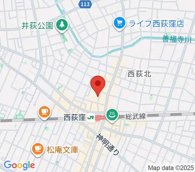 西荻窪テラの地図