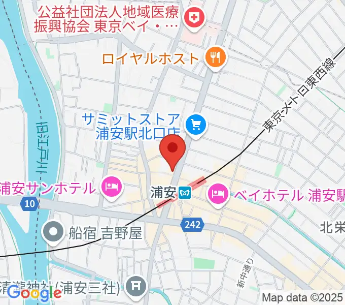ジェイズスタジオ 浦安店の地図