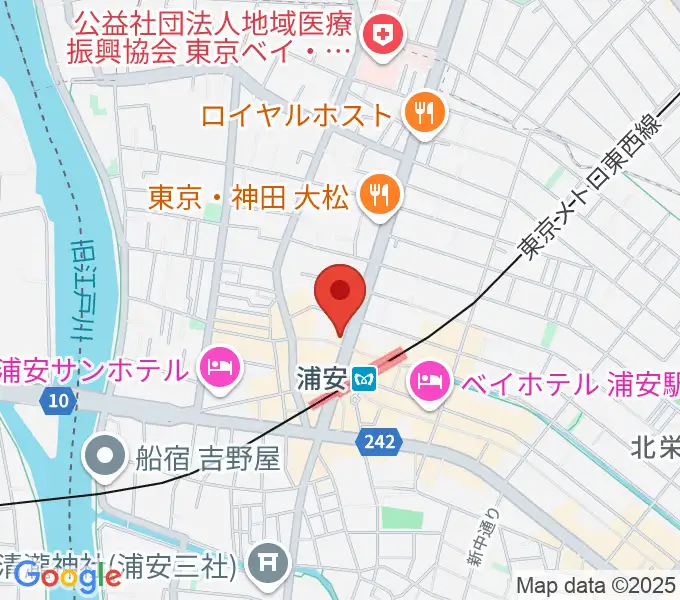 ジェイズスタジオ 浦安店の地図