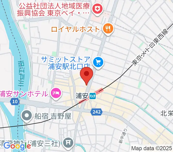 ジェイズスタジオ 浦安店の地図