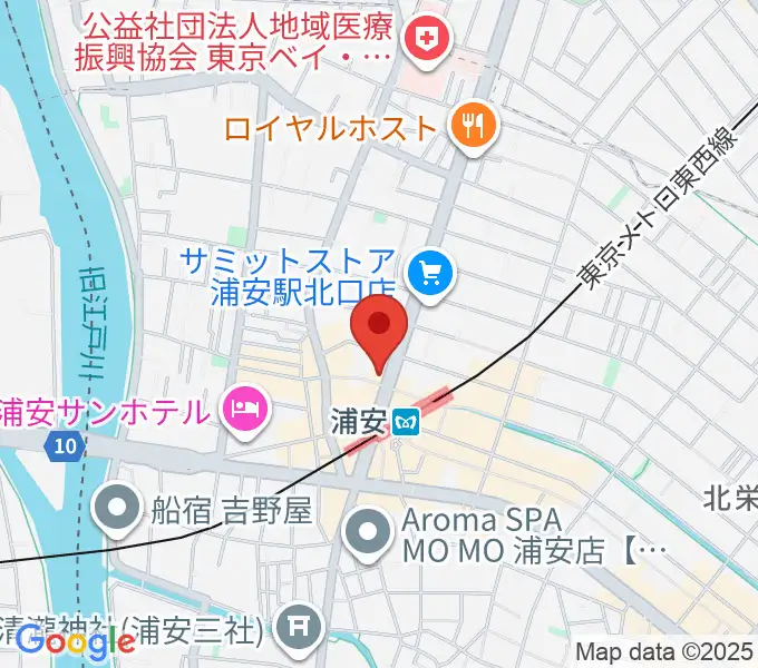 ジェイズスタジオ 浦安店の地図