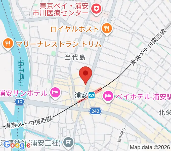 ジェイズスタジオ 浦安店の地図