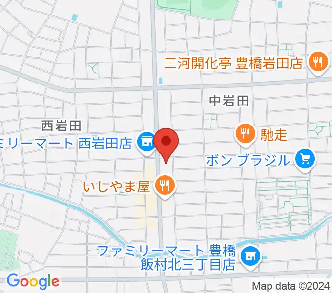 オリエント楽器ミューズフォレスト豊が丘の地図