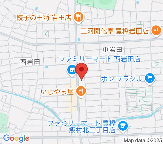 オリエント楽器ミューズフォレスト豊が丘の地図