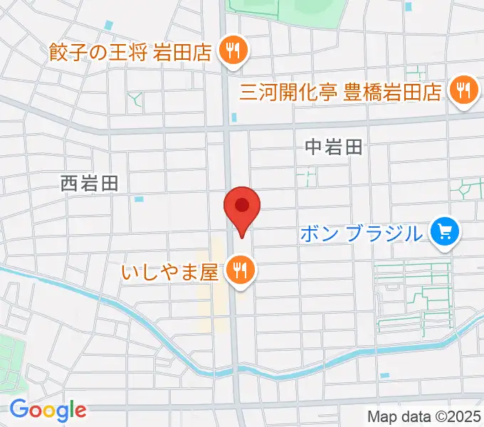 オリエント楽器ミューズフォレスト豊が丘の地図