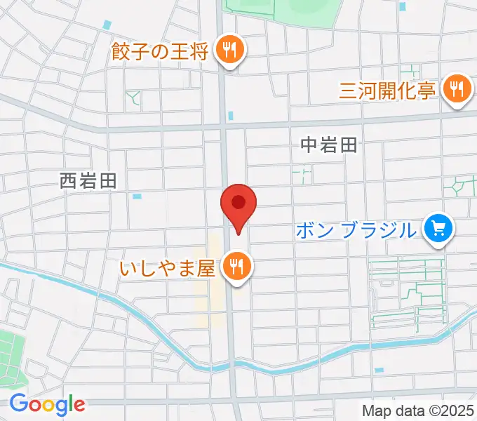 オリエント楽器ミューズフォレスト豊が丘の地図