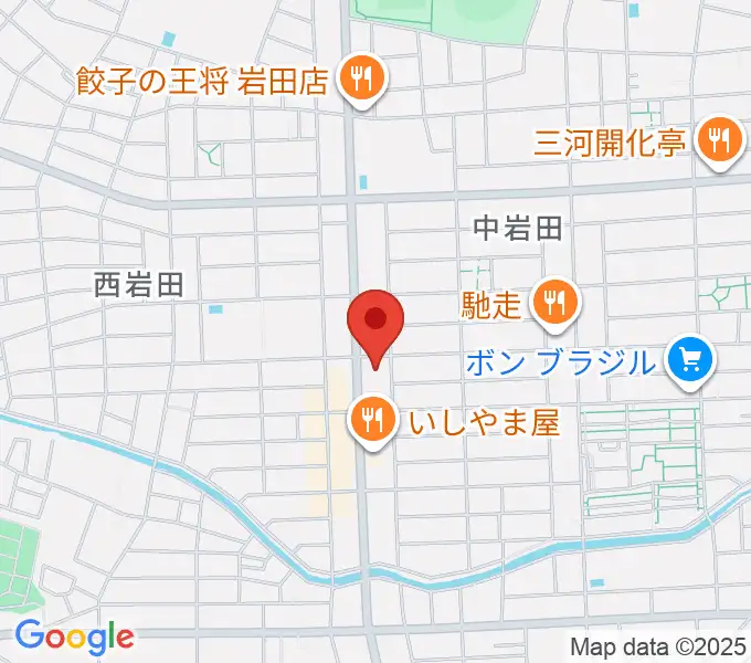 オリエント楽器ミューズフォレスト豊が丘の地図