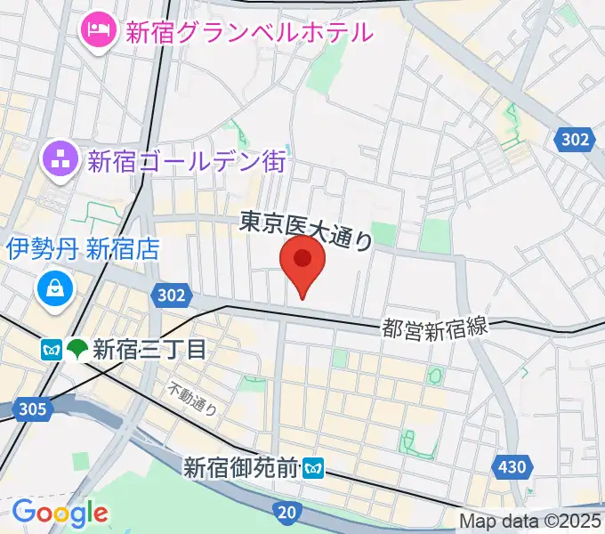 新宿FNVの地図