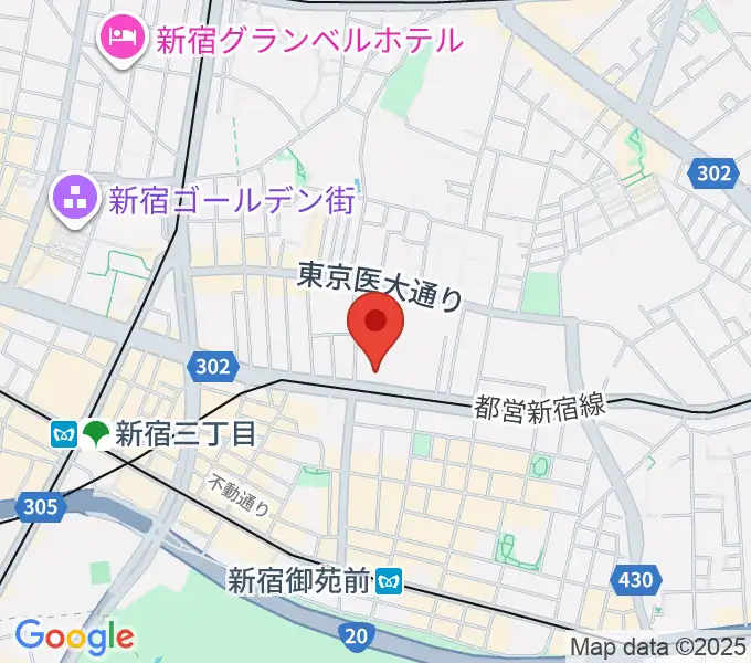新宿FNVの地図