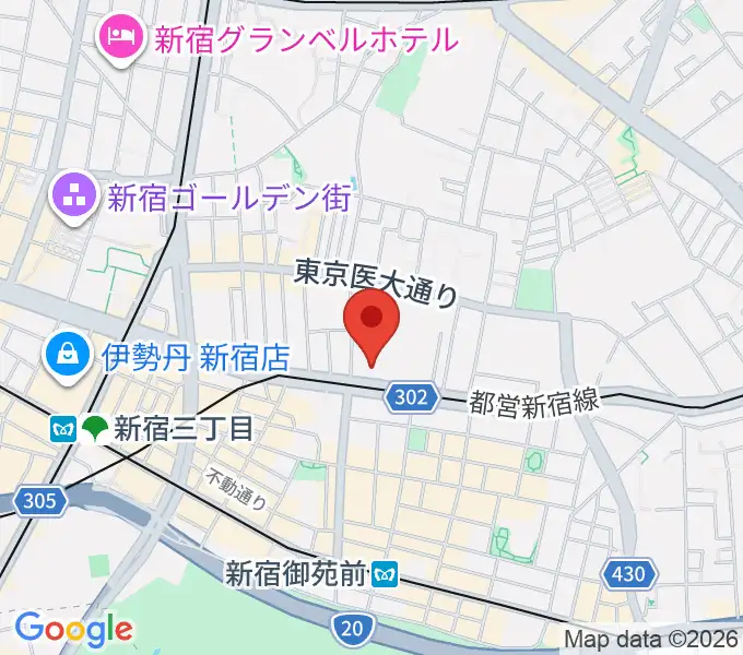 新宿FNVの地図