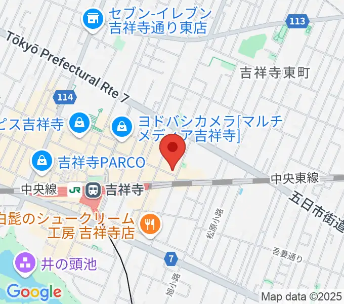 吉祥寺シアターの地図